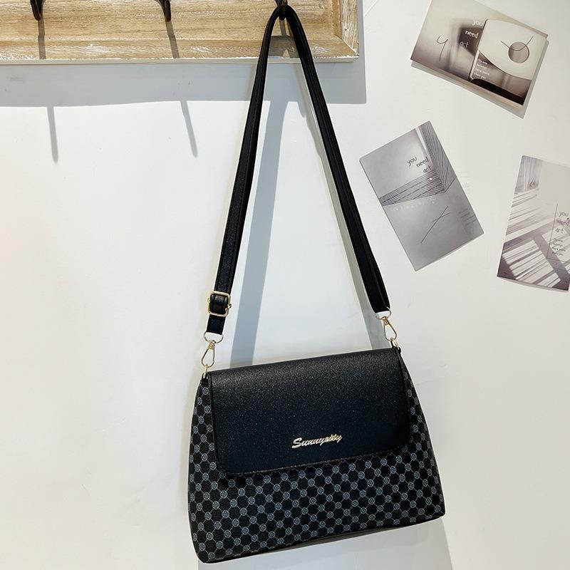 Printed Square Bag Autumn Bag Makeup Storage Bag Women's Shoulder Bag