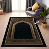 Luxury Prayer Mat for Living Room and Bedroom Soft Non Slip Floor Carpet Comfortable Islamic Prayer Rug with Elegant Design