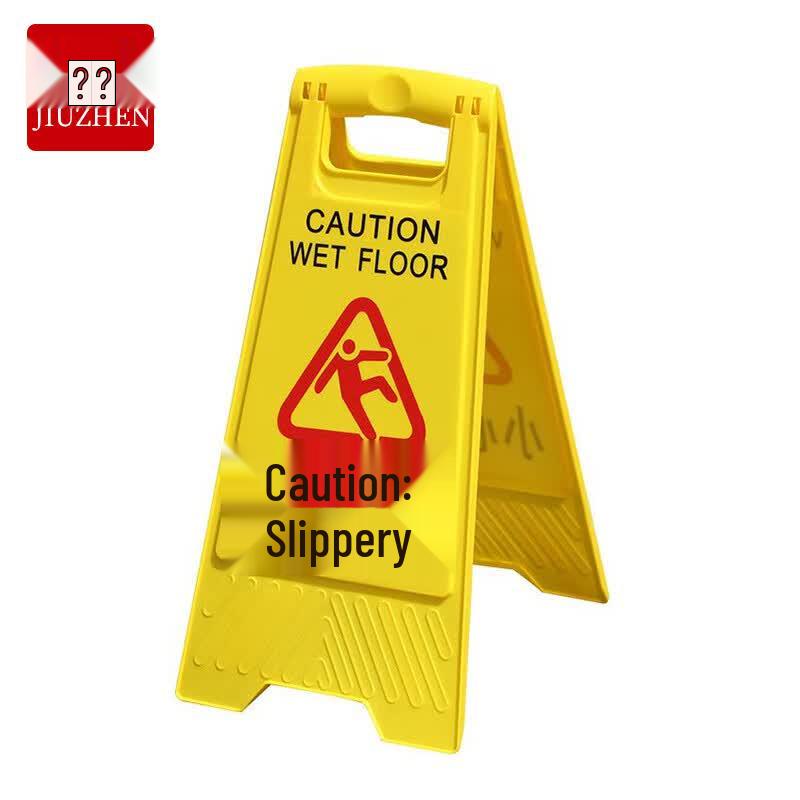 Foldable Plastic A-Frame Caution Wet Floor Sign Caution Wet Floor (5-Pack)