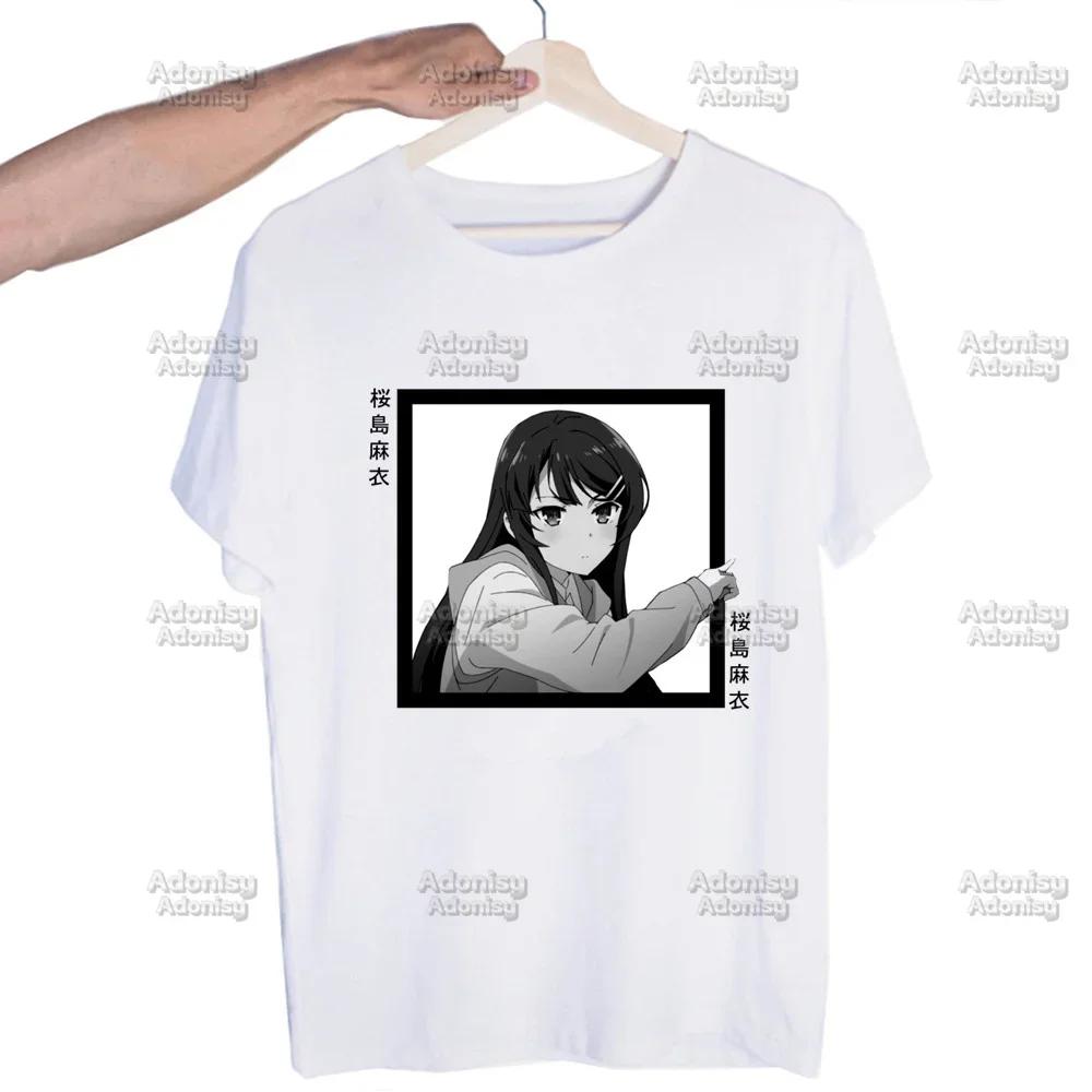 Mai Sakurajima Rascal Does Not Dream of Bunny Girl  Unisex T Shirt New O Neck Cotton T-Shirt Designer Tshirt Tops Tees Shirt