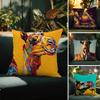 Classic Cartoon CamelC Pillow Case Comfort Sofa Bed Silky Elegant Invisible Zipper Decorative Cushion Cover