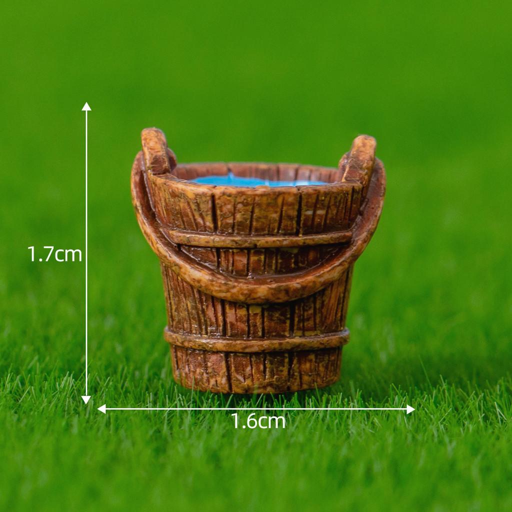 

Креативный микроландшафт, имитация козы, аксессуары для украшения, настольное украшение Wood Barrel