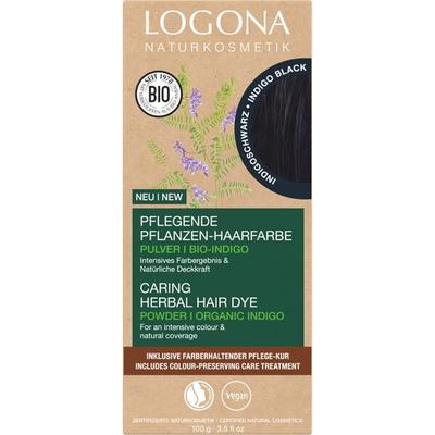 Poudre colorante pour cheveux aux herbes Indigo Noir 100 g