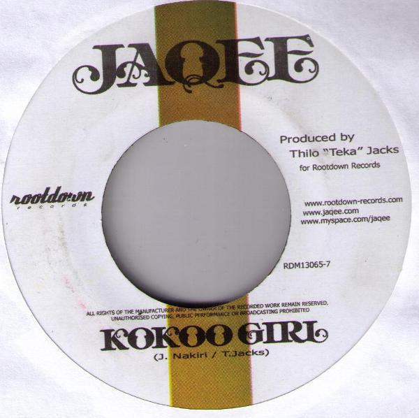 

7inch Record JAQEE Kokoo Girl RDM130657 Rootdown Record 2009 Jamaica Reggae Ska Dub Used