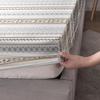 Three-Piece Mattress Mattress Cover Bohemian Simple Striped Wind Mattress Protective Cover
