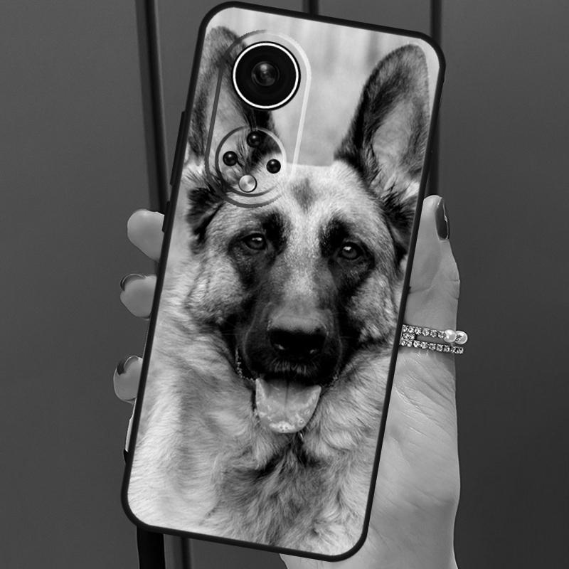 Deutscher Schäferhund-Abdeckung für Honor 50 Lite Fall für Huawei P20 P30 P40 Pro Nova 9 5T P Smart 2021 8X 9X 10i