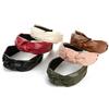 PU Leather Cross Knotted Headbands Top Knot Pu Hairbands Mothers Daughters Hair Accessories for Girls and Women