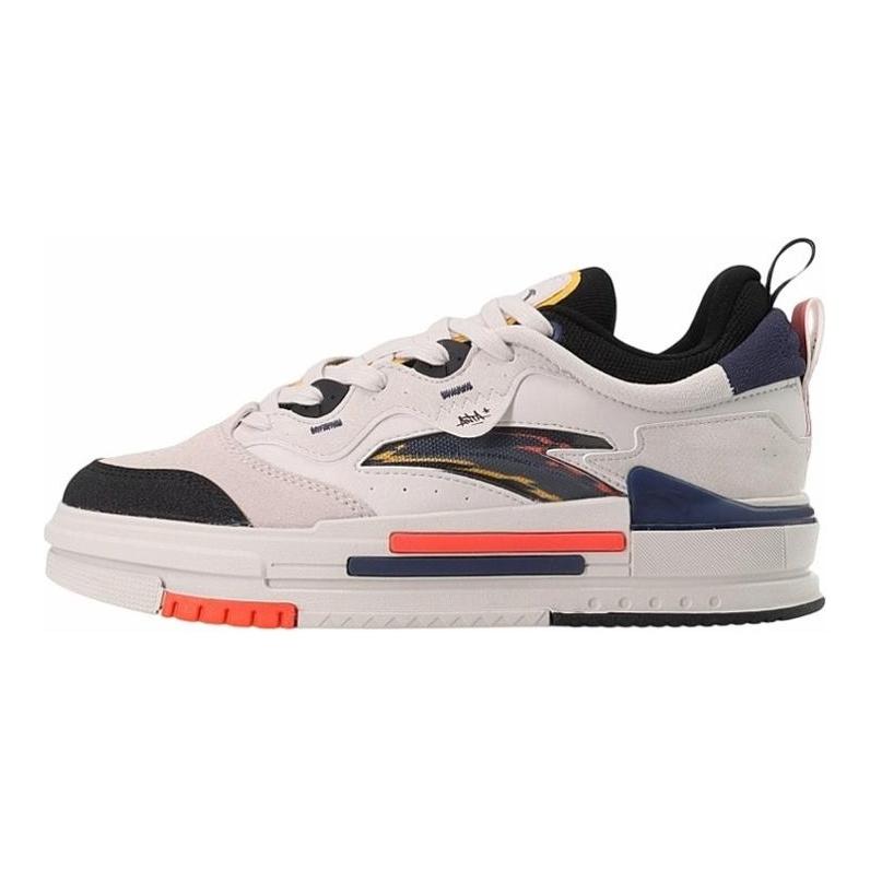 Anta Trendy Abrasion Resistant Low top Skateboard Shoes Men's Gray Black Blue 912138060-4