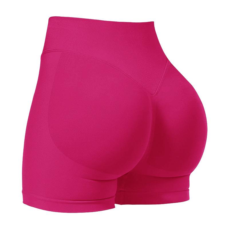 

Sports shorts high elastic hip lift fitness yoga shorts peach hip no embarrassment line Pilates medium intensity training XXL
