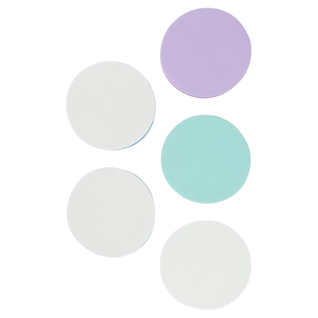 5 stk. Skjæregummi stempler Dobbeltsidige Avtakbare Miljøvennlige DIY Runde Gummistempler