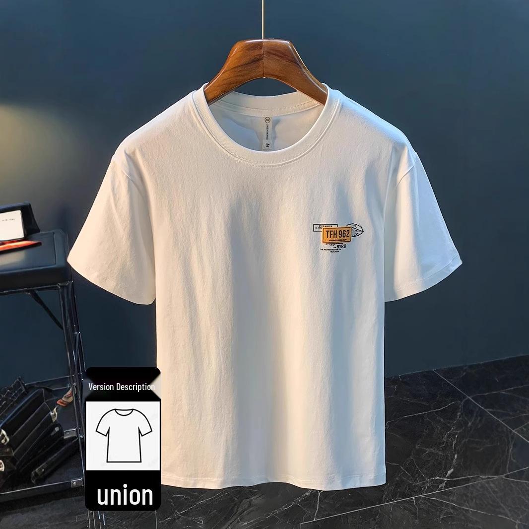 

2024 Summer Trend Unisex Puff Sleeve Crew Neck Tee XX-Large білий