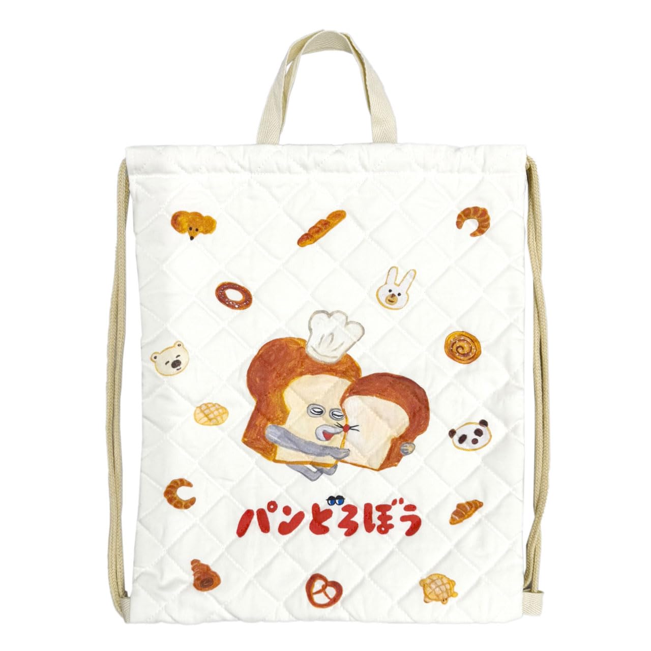 

Стеганый рюкзак Pandrobou для детей, QPD22180, Молочно-белый