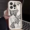 INS Retro Butterfly Silicone Phone Case For iPhone 16e 14 15 16 Pro Max 11 12 13 Pro Max Plus XS X XR SE Shockproof Back Cover