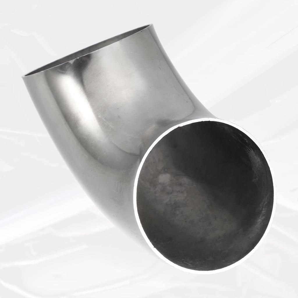 uxcell SS304 Stainless Steel 90 Degree Mandrel Bend Elbow Exhaust Elbow Pipe for Car
