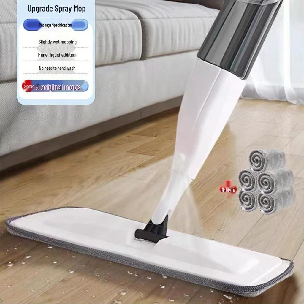 One-Step Dual-Use Spray Mop: Wet & Dry, No-Wring, Easy-Clean for Home