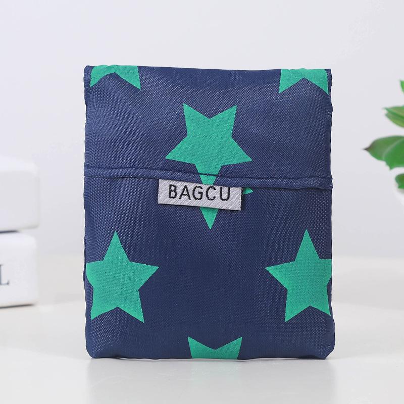 Eco-Friendly Large Capacity Foldable Tote Bag with Logo Print - Creative and Portable Design