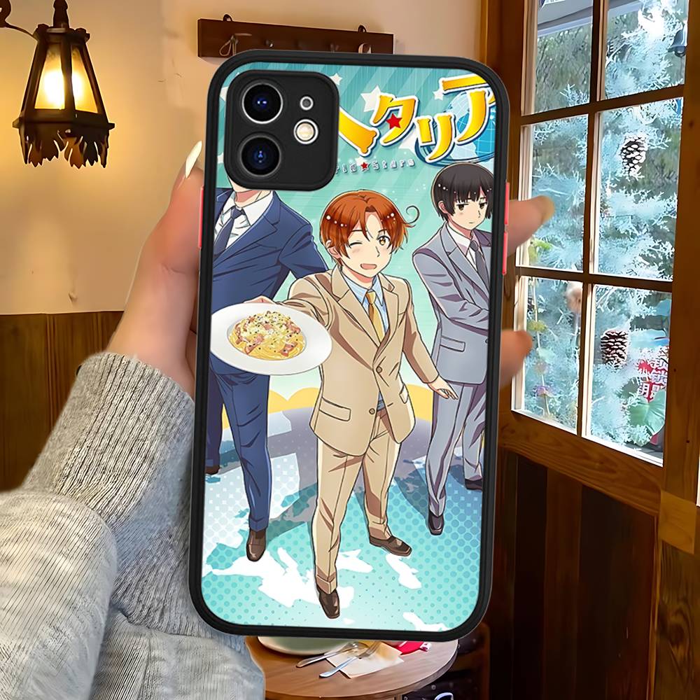

Cartoon Hetalia Axis Powers Phone Case For IPhone 11 12 13 14 15 16 Pro Plus X XS MAX Matte Bumper Shockproof Cover iphone 11