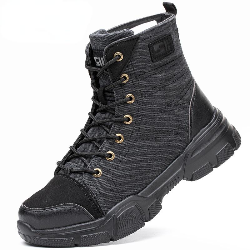 Labor Insurance Shoes For Men And Women Anti-Smashing Steel Toe Cap High-Top Work Protective Boots Insulated Shoes885 36