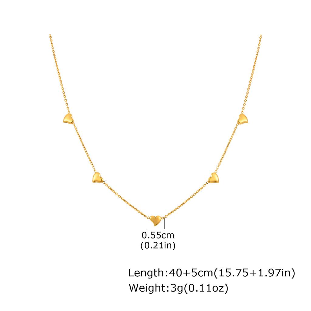 Jewelry Women'S Stainless Steel Gold Fine Necklace Flower Butterfly Heart Four Leaf Flower Element 228