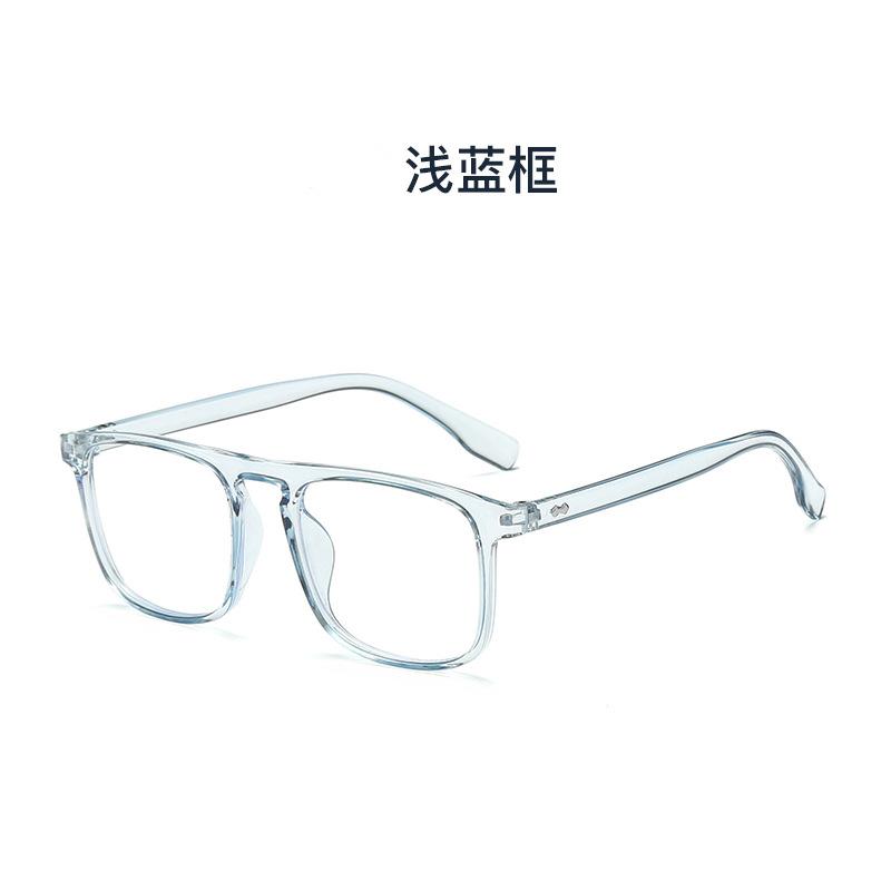 Gjennomsiktig datamaskinbrilleinnfatning Kvinner Menn Antiblått lys firkantede briller Blokkeringsbriller Optiske briller