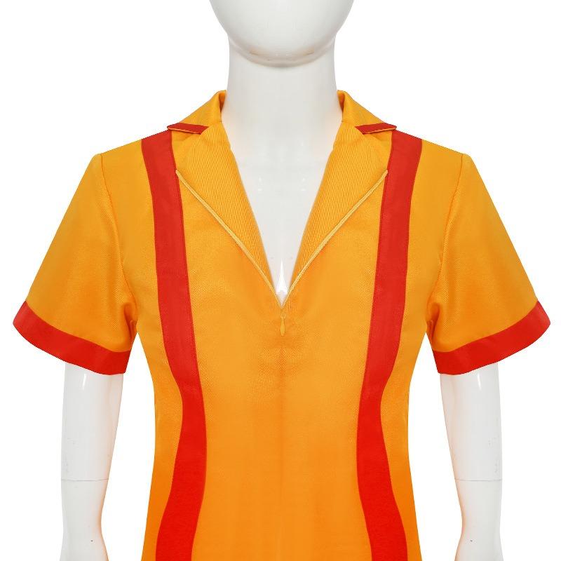 Film and television bar fast food overalls halloween uniforms short skirts bankrupt sisters trend costumes