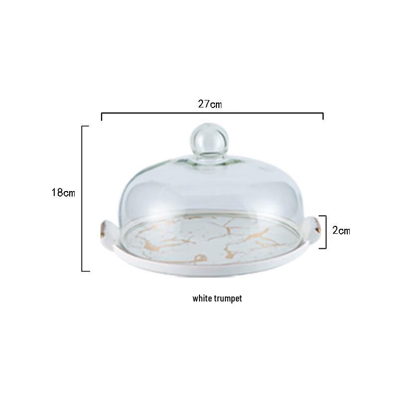 Qianxing European Ceramic Covered Serving Tray