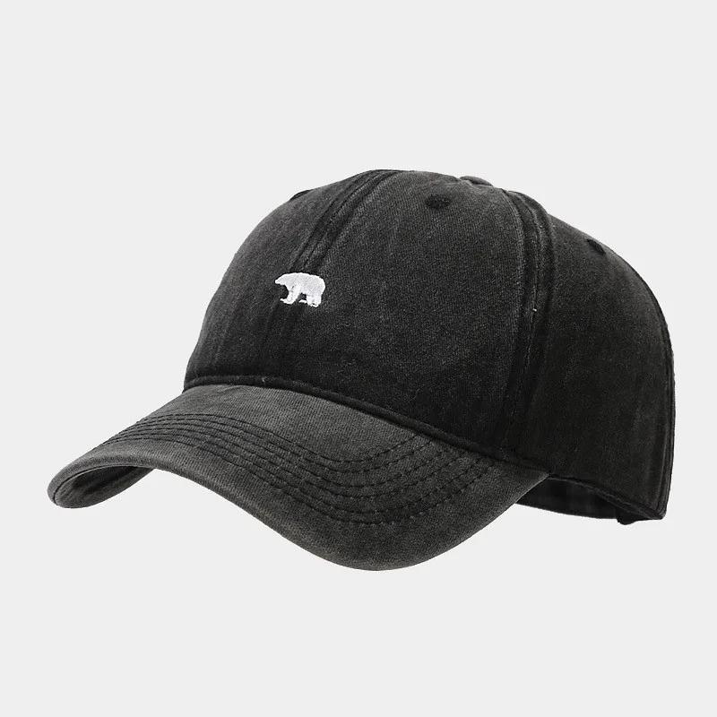 

Spring and Summer Cotton Cartoon Embroidery Casquette Baseball Cap Adjustable Snapback Hats for Men and Women 143 56-60cm Adjustable чорний
