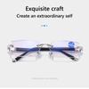 Lesebriller Anti Blue Rays Presbyopia Goggles Dame Vintage Rimless Eyewear