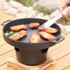 Mini BBQ Alcohol Stove Grill Japanese One Person Cooking Oven Non-Stick Outdoor BBQ Plate for Camping Picnic Multifunctional BBQ Tools