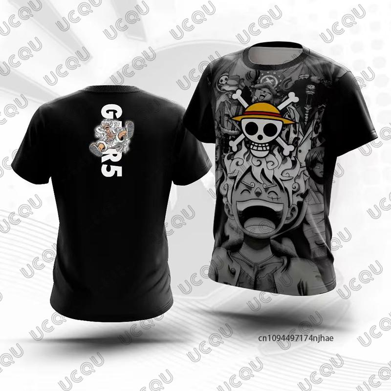 

One Piece Anime Luffy Gear 5 3D Print Football Jersey For Men Women T-shirt Summer Casual Cosplay O-neck S