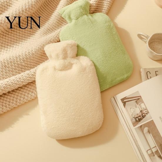 Lightweight Hot Water Bag PVC Bottle with Plush Cover, 1000/2000ML Leakproof Bag, 2000ML Cold Compress Pouch for Shoulder, Back, Hand, Legs,