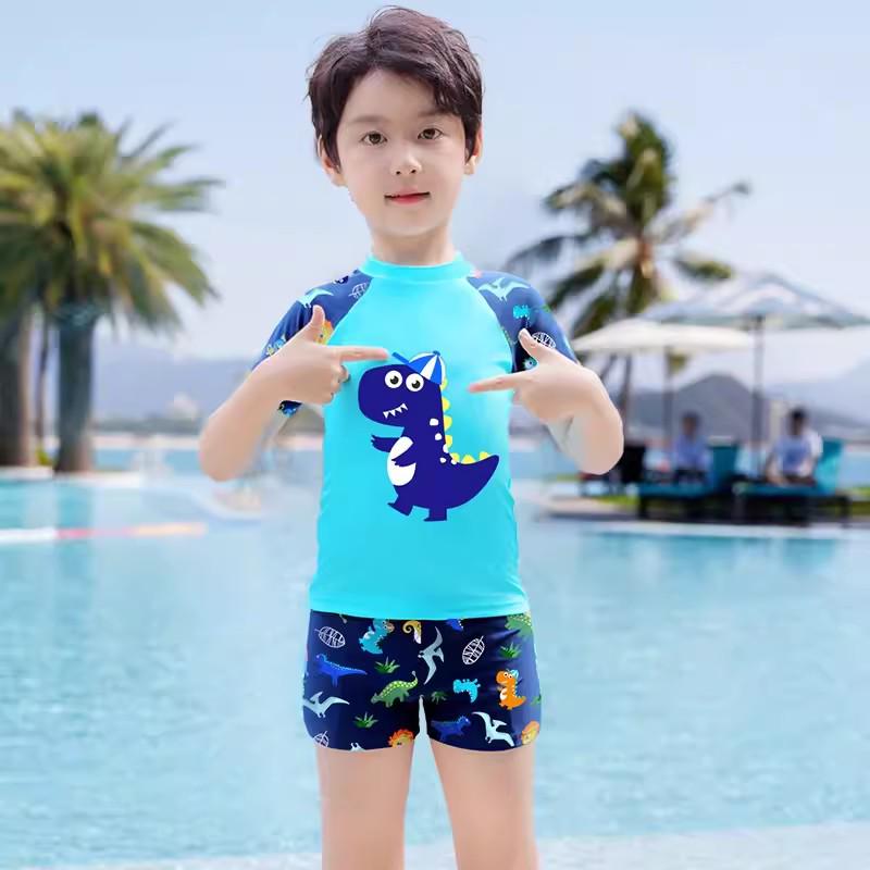 

Милый и модный раздельный купальник для мальчиков для детей и младенцев M (70-95CM)