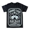 Johnny Cash Men Cotton TShirt Vintage Retro Black Country Music Man In Black Tennessee Men's Clothing Women 2026 Summer T Shi...