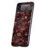 Hard PC Phone Case For Samsung Galaxy Z Flip 7 6 5 4 Black Cover For Galaxy Z Flip 3 Foldable Capas Trendy Cool Eyes Creative