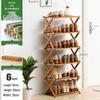 Compact Wooden Shoe Storage Rack: Multi-Layer, Dustproof Shoe Cabinet for Dorm or Entryway