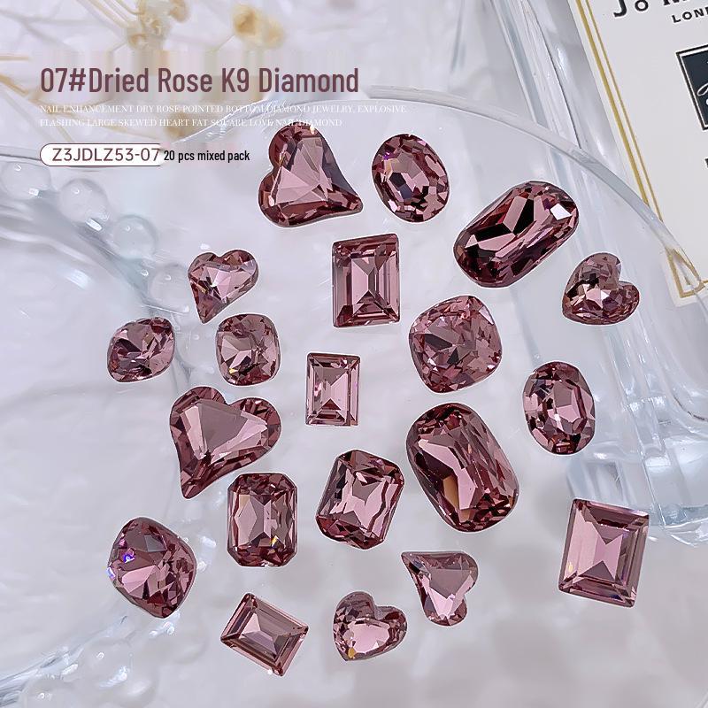 2025 Super Shiny Nail Art Rhinestones - 9 Mixed Small Diamond Decorations