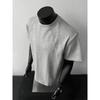 Men's T-shirt, Short-sleeved, Casual Sports Style, Crew Neck Short-sleeved for Men Daily Wear Solid Color Cotton Poly Crew Neck T-shirt for Men