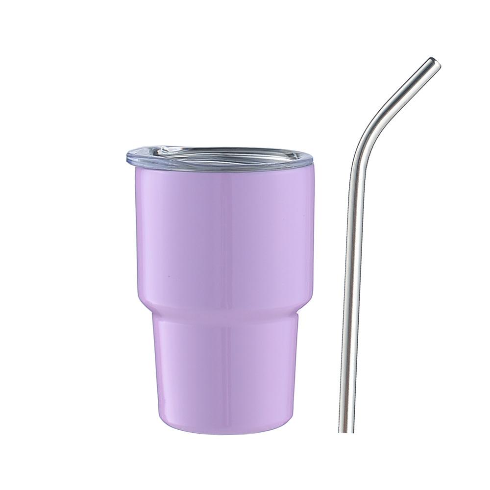 1PC 3oz Mini Tumblers with Lid and Straw Stainless Steel Sublimation Water Bottles Metal Shot Glasses Summer Winter Drinkware Li Practical Use