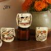 Indoor Halloween Decor Skull Candle Holder Decor, Resin Gothic Table Ornament, Spooky Shelf Festive for Party Home, Trick or Treat Centerpiece Gift