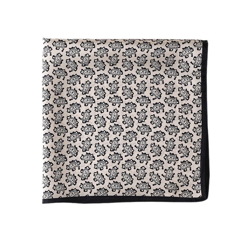 100% mulberry silk small square scarf silk scarf women's spring and autumn with shirt neck protection scarf 53cm decorative thin scarf