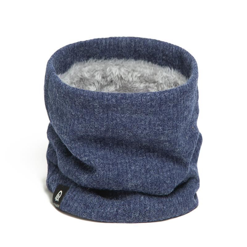 Fashion Women Men Soft Knitted Ring Neck Scarf Winter Solid Warm Neckerchief Unisex Thick Muffler Full Face Mask Snood Muffler