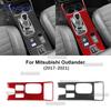Real Carbon Fiber Gear Shift Panel Sticker for Mitsubishi Outlander 2017-2021, Left & Right Hand Drive Car Interior Trim