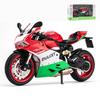 1/12 Ducati 1199 Panigale Alloy Racing Motorcycle Model Diecast Metal Toy Street Sports Motorcycle Model Sound and Light Childrens Gift