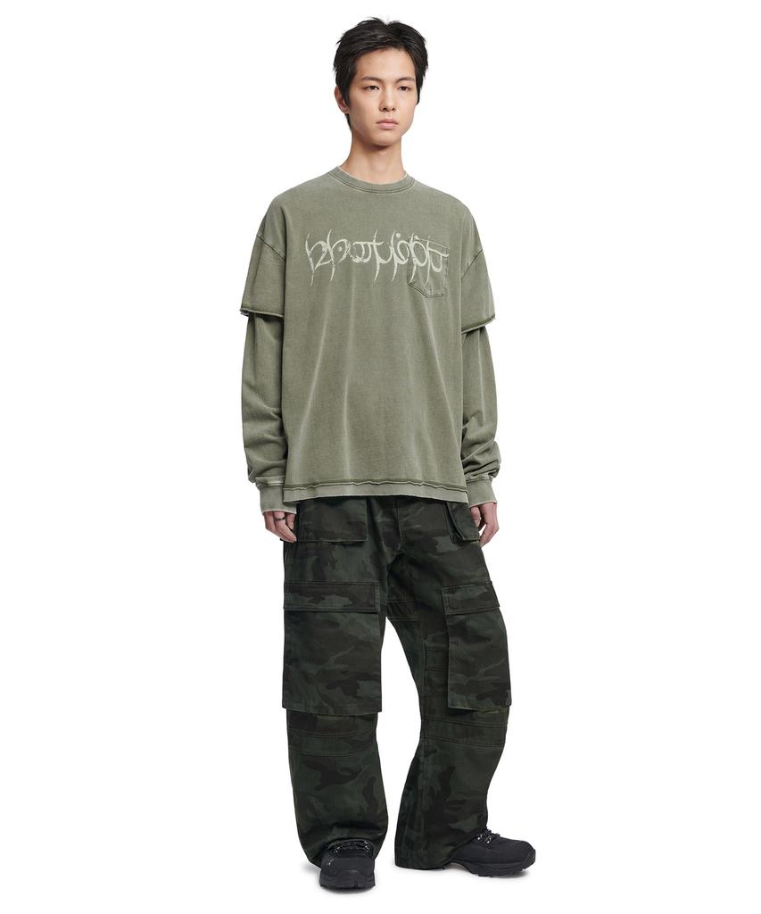 Nomaenyueol A.R Long Sleeve Tee - Washed Khaki