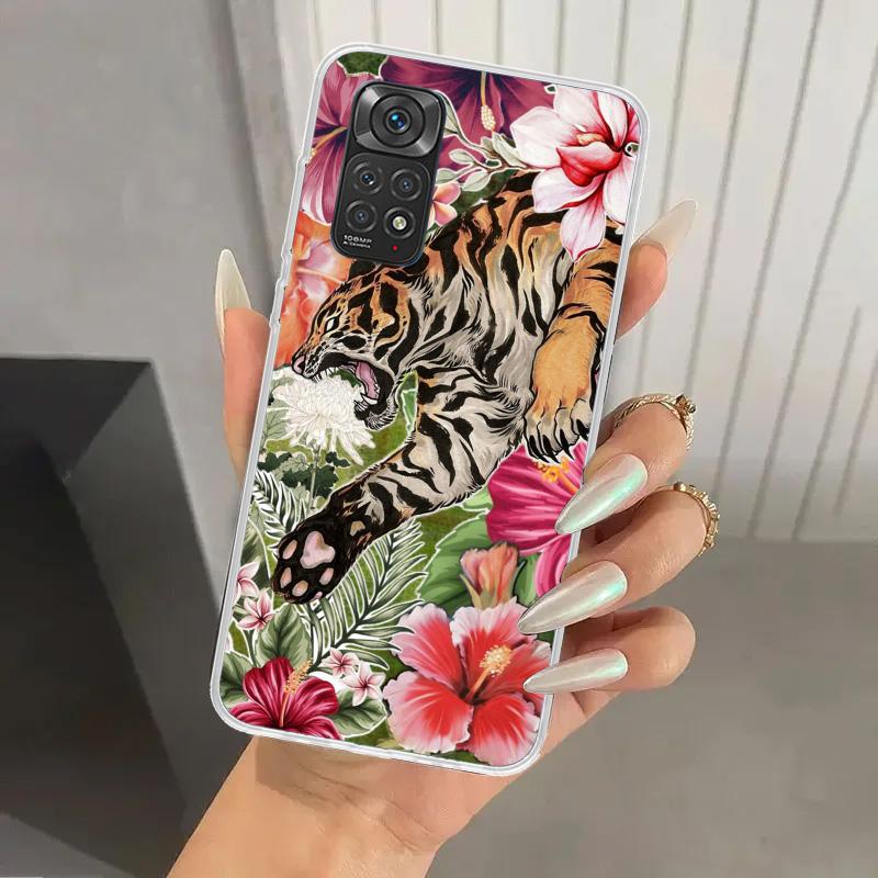 Superior Tiger Pattern Art Phone Case for Xiaomi Redmi Note 15 14 14S 13 12S 12 Pro 11S 11 Plus 11T 11E 10S Soft Funda Print She