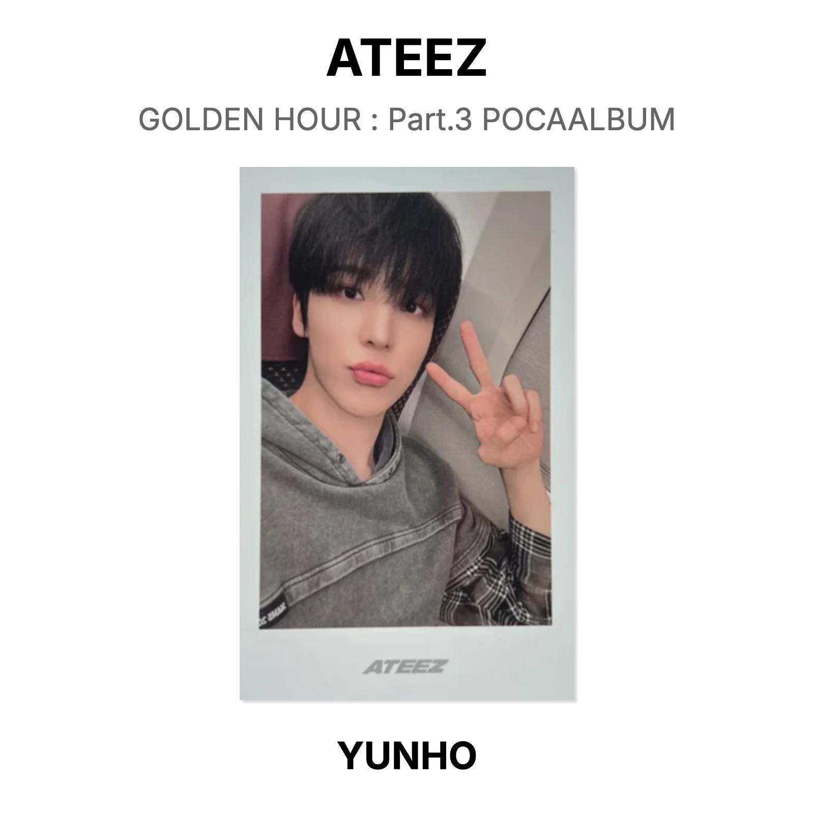 ATEEZ GOLDEN HOUR : Part.3 POCAALBUM Official Photocard YUNHO