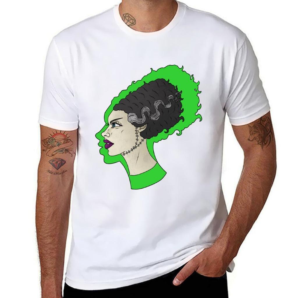 Bride of Frankenstein TShirt Casual Street Style Short Sleeve Tee