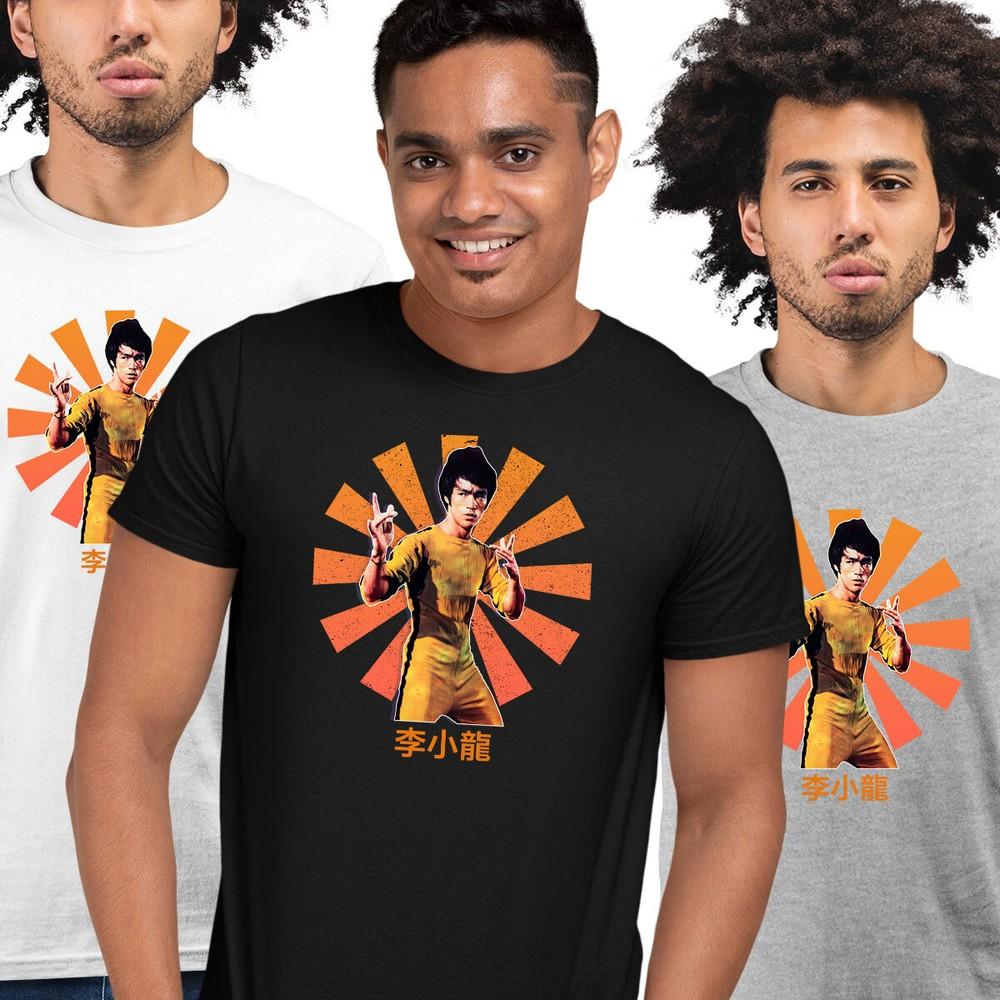 Bruce Lee Tshirt Karate Kid Movie Kung Fu Martial Arts Retro Nostalgia Gift Top L