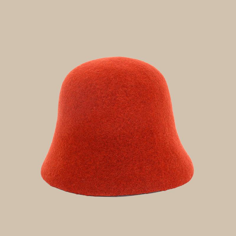 Trendy Warm Ladies Bucket Hat Winter Fashion Women Wool Hat