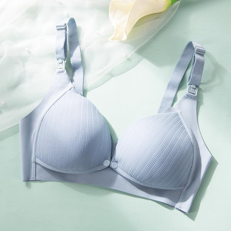 Ting Fei Women's Cotton Maternity Nursing Bra - Front Opening & Postpartum Support